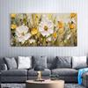 Canvas Painting Abstract Canvas Art Print Elegant Cream Flora Perfect for Living Room Decor, Wall Art Sofa Background