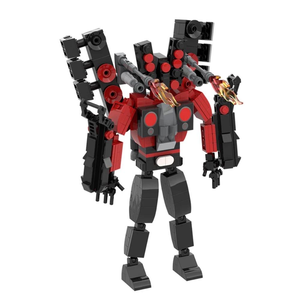 MOC Skibidi Toilet Building Speaker Titan Model Titan TV Man Titan Cameraman Building Blocks forChildren Christmas Birthday Gif