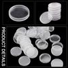 22mm Clear Plastic Coin Holder Case 100pcs for Organizing and Protecting Small Collectibles with Smooth Edge Design