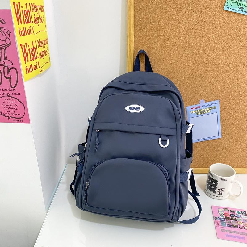 Schoolbag Schoolbag for Women 1011 New Junior High School High School Backpack for College Students Korean Ins Simple and Versatile Large-capacity 