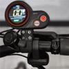 NEW-2X QS-S4 36V-60V Thumb Throttle LCD Display+Lgnition Lock Key For Zero 8 9 10 8X 10X Electric Scooter 6PIN Display
