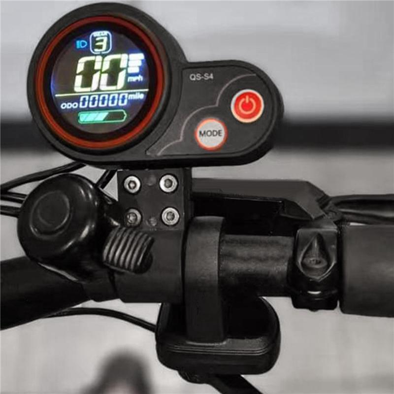 NEW-2X QS-S4 36V-60V Thumb Throttle LCD Display+Lgnition Lock Key For Zero 8 9 10 8X 10X Electric Scooter 6PIN Display