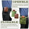 Outdoor Futtersuche Tasche Leder Bushcraft Tasche Gemüse Ernte Garten Obsternte Taille Werkzeuge Lagerung Hängende Tasche Camping