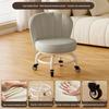 Children's Rotating Stool with Backrest and Silent Wheels