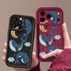 Cartoon Whale Patterned Phone Case For iPhone 17 Pro Max Air 16e 16 15 14 Pro Max 13 12 Pro 16 15 Plus Shockproof Silicone Cover