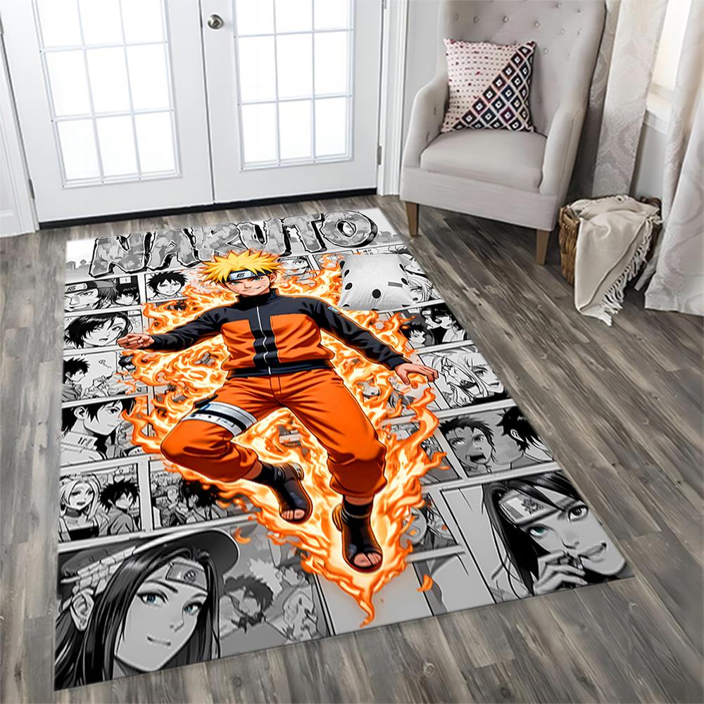 Naruto's Fire Mode for Living Room, Bedroom Rug, Study Room, Hallway Decoration, Perfect for Home Decoration or Holiday Gifts