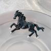 Oil Dripping Running Horse Brooch Sweater Cardigan Coat Business Suit Zodiac Animal Lapel Pin Men Women Fashion Jewelry Clothing Accessories