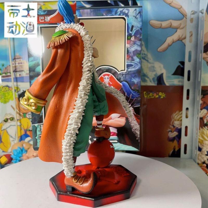 25cm Anime One Piece Buggy The Clown Action Figure Pvc Statue Model Toys No Box