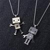 Hip Hop Heavy Industry Unisex Metal Pendant Choker Robot Necklace Man Necklace Birthday Present