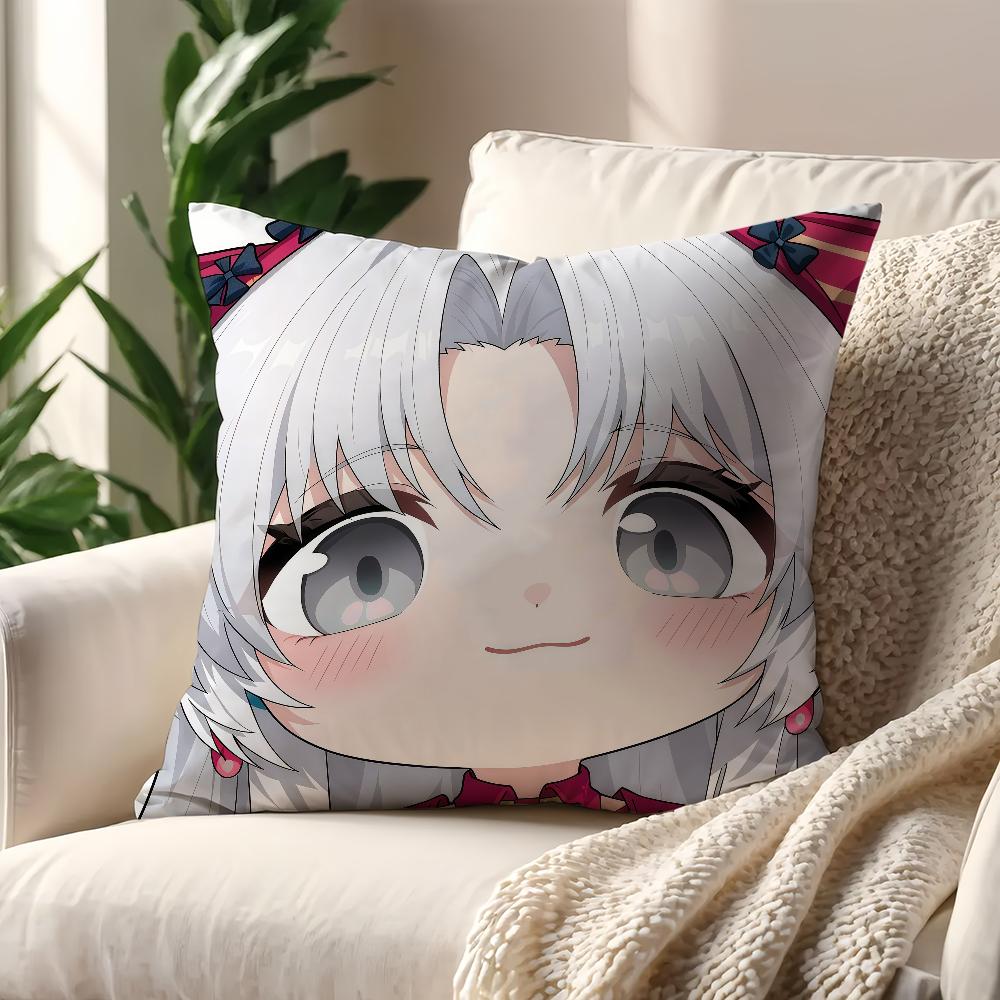 Wuthering Waves face Cute Q-version q cushion cover Pillow Cover Decoration Room Home Sofa living Office Car Nordic Simplicity