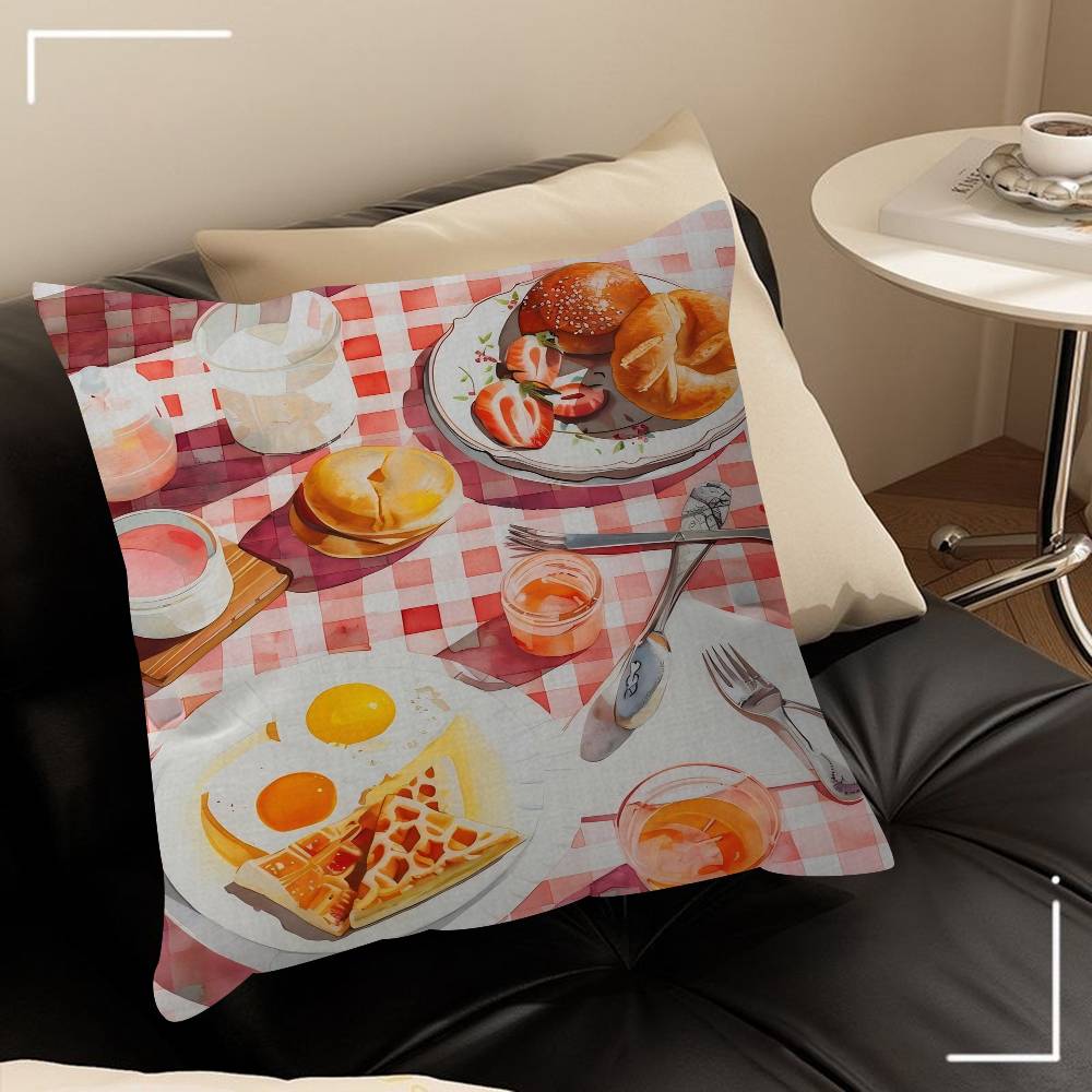 Delicious Food 4545cm Cushion Cover Pillow Cover Decor Pillowcase Home Pillowcase For Couch Pillow