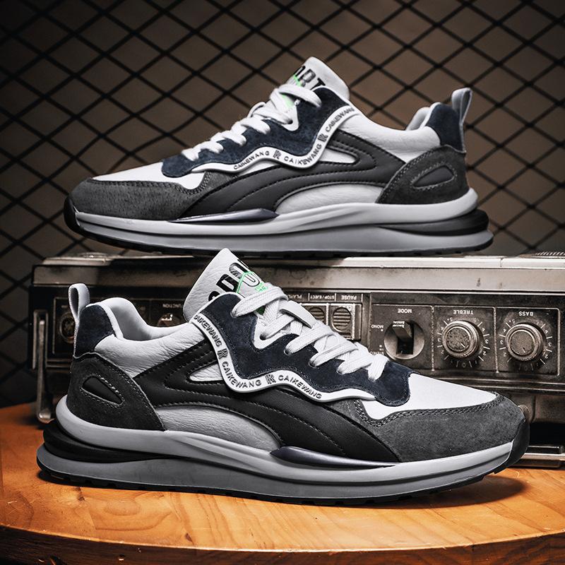 

Sports and leisure men s shoes versatile trend personalized leather shoes spring and autumn leather shoes 39