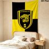 Alittihad Club Wall Tapestry Aesthetic Wall Hanging Printed Fabric Blanket Decorative Tapestries For Bedroom Living Room Home Decor