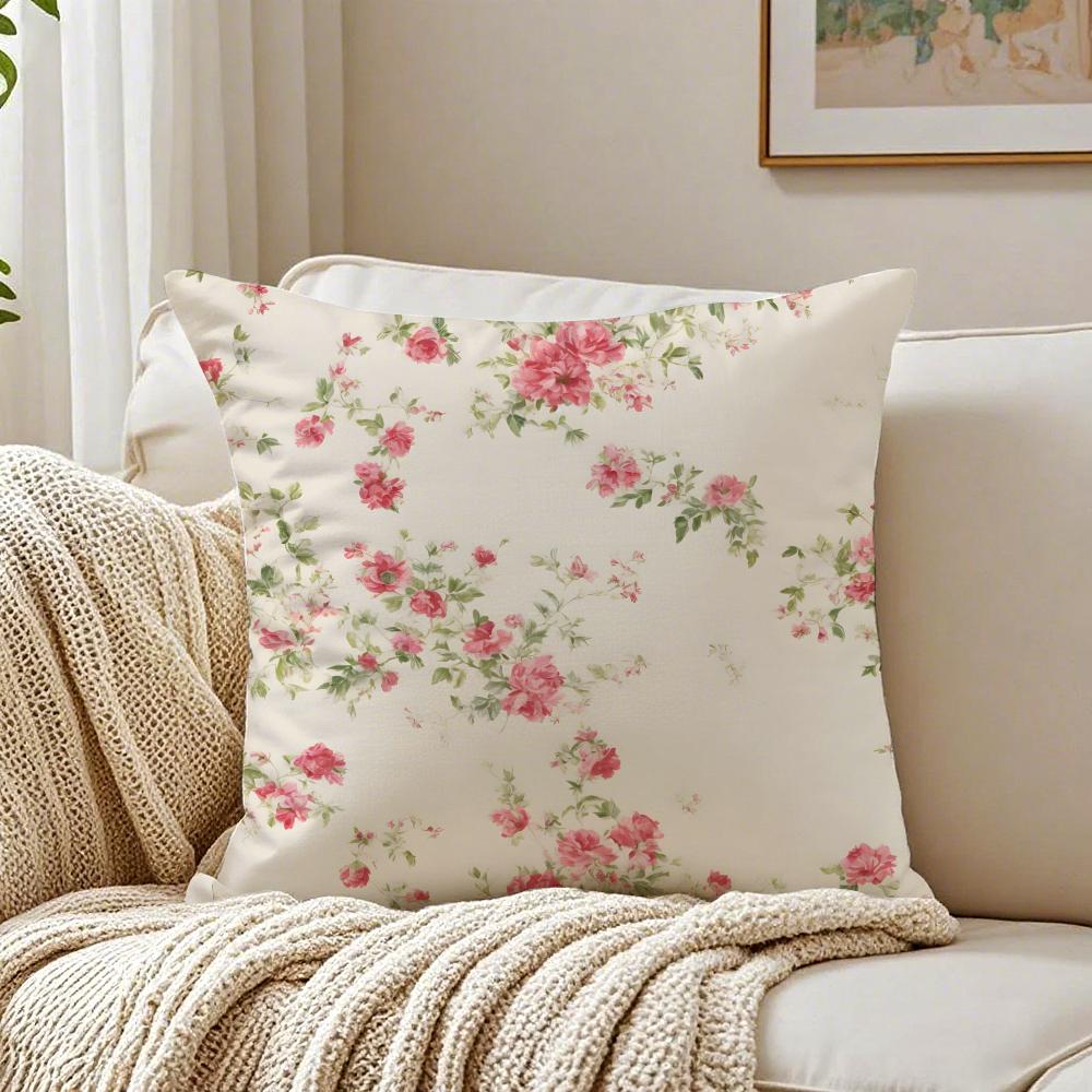 Frische Blumen Elegant Und Schön Einfache Kissenhülle Kissenbezug Milbenschutz Wohnzimmer Sofa Dekor Kissen Zimmer