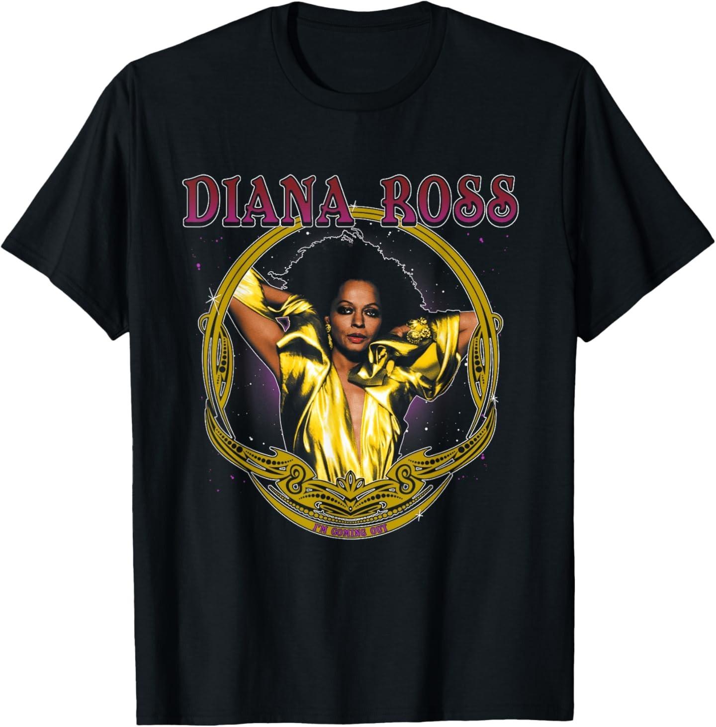 Diana Ross - Mirror T-Shirt Mens Womens Tees Top 2XL