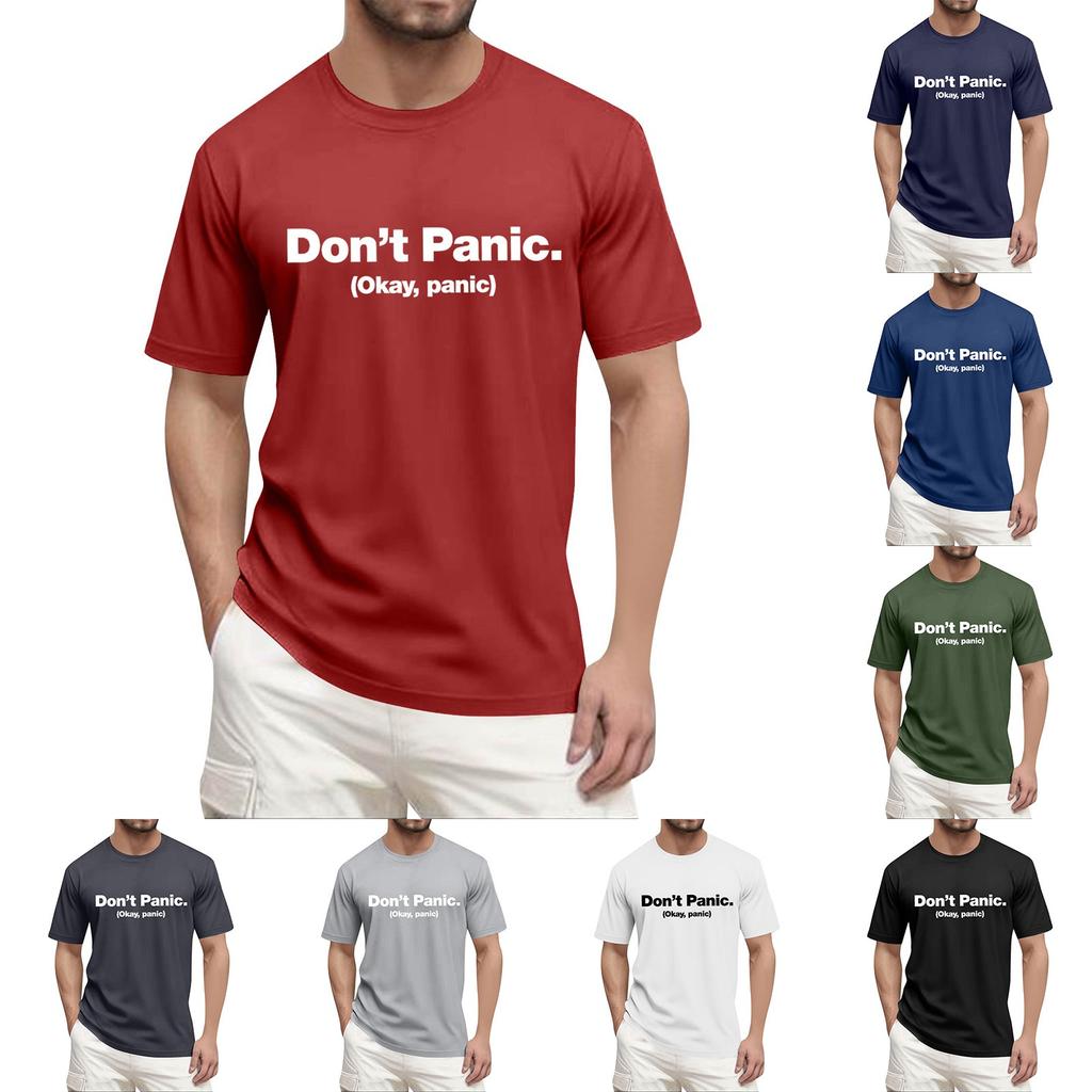 Men'S Fashionable T-Shirt, Street Casual Short Sleeved Clothing