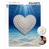 5D DIY Pearl Art Kit Ocean Heart Theme Decor. Home Wall Decoration