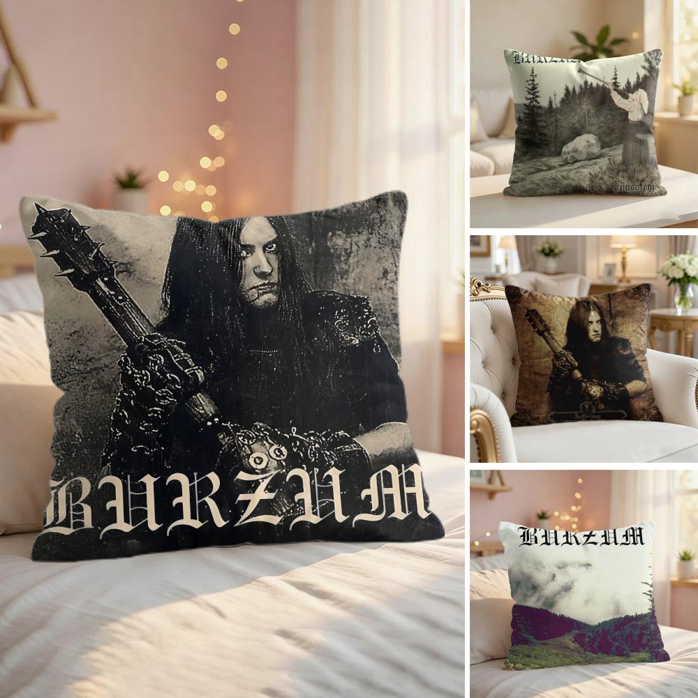 BBurzum FFilosofem Cushion Cover Natural Linen Organic Fabric DoubleSided Printing Couch Pillow Covers Home Decor