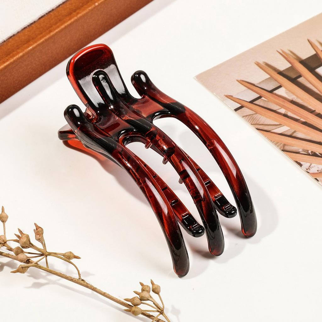 Multifunctional 3 Prong Duckbill Hair Claw Clip For Women Durable Plastic Hairpin With Multiple Color Options