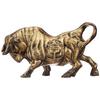 Brass Finnish Bull Resin Statue for Home Decor (Pack of 1, Golden and Black)