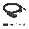 Ethernet Adapter Compatible For Fire TV Stick Micro USB To RJ45 With USB Cable