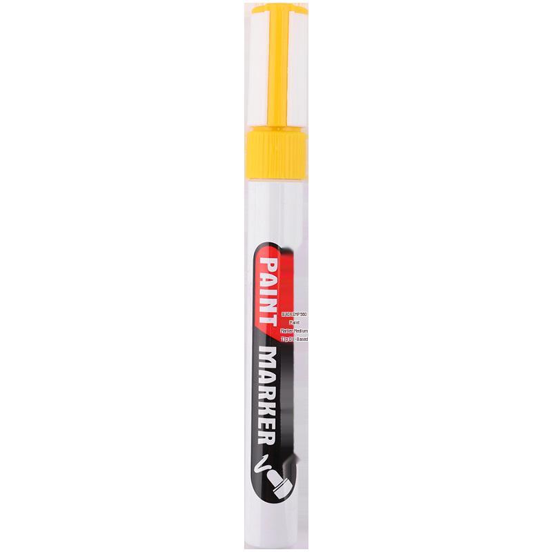 BaoKe MP560 Waterproof Fade-Resistant White Gold Paint Pen for Car Tire Touch-ups