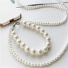 Women Korean Pearl Chain Mobile Phone Hanging Rope Handheld Shoulder Strap Detachable Back Crossbody Lanyard Anti Lost Pendant
