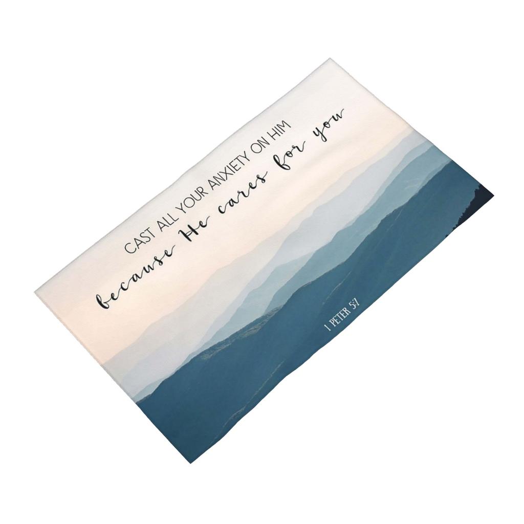 Christian Bible Verse Quote - Anxi Soft Face Towel Quick Dry Pool Bath Cotton Towels Absorbent