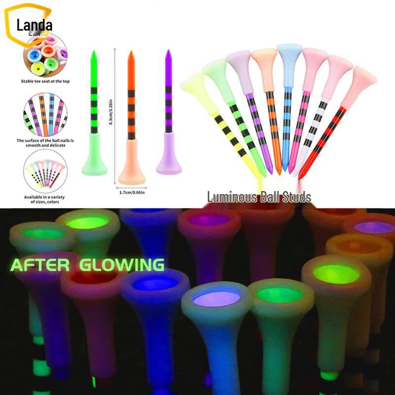 

Landa Golf Luminous Striped Plastic Tees (50-pack)