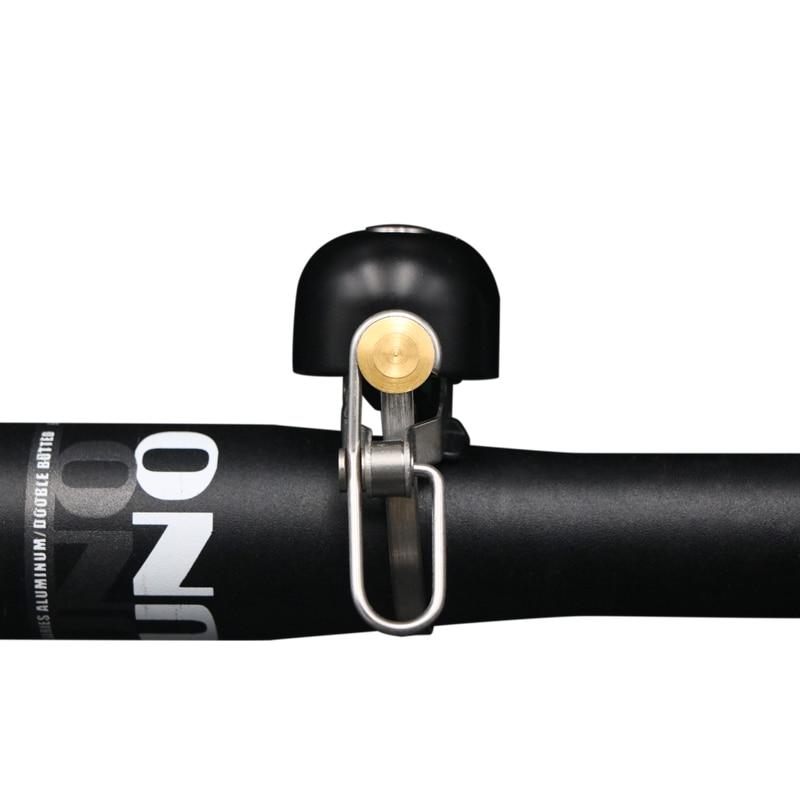 Bicycle Bell Clear Loud Sound Stainless Steel MTB Road Bike Safety Alarm Bell Cycling Handlebar Horn With Mounting Lock Plates