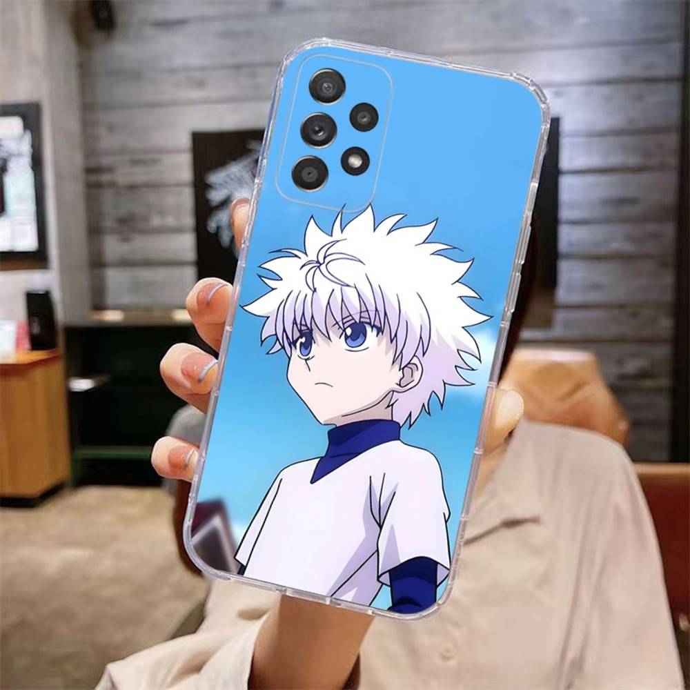 

Killua Zoldyck H-Hunter Phone Case For Samsung Galaxy A,71,70,52,51,40,31,50,50S,30S,21S,12,10,Note20ultra Transparent Cover samsunga30s