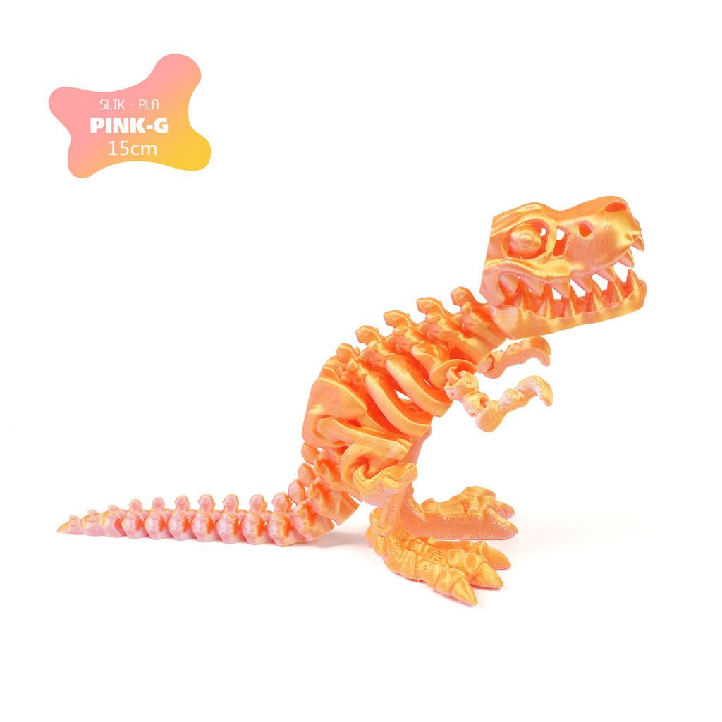 Creative 3D Printing of Tyrannosaurus Rex Ornaments Deformed Skeleton Toys Gear Balls Stress Reducing Crafts Home Car Decoration Gifts