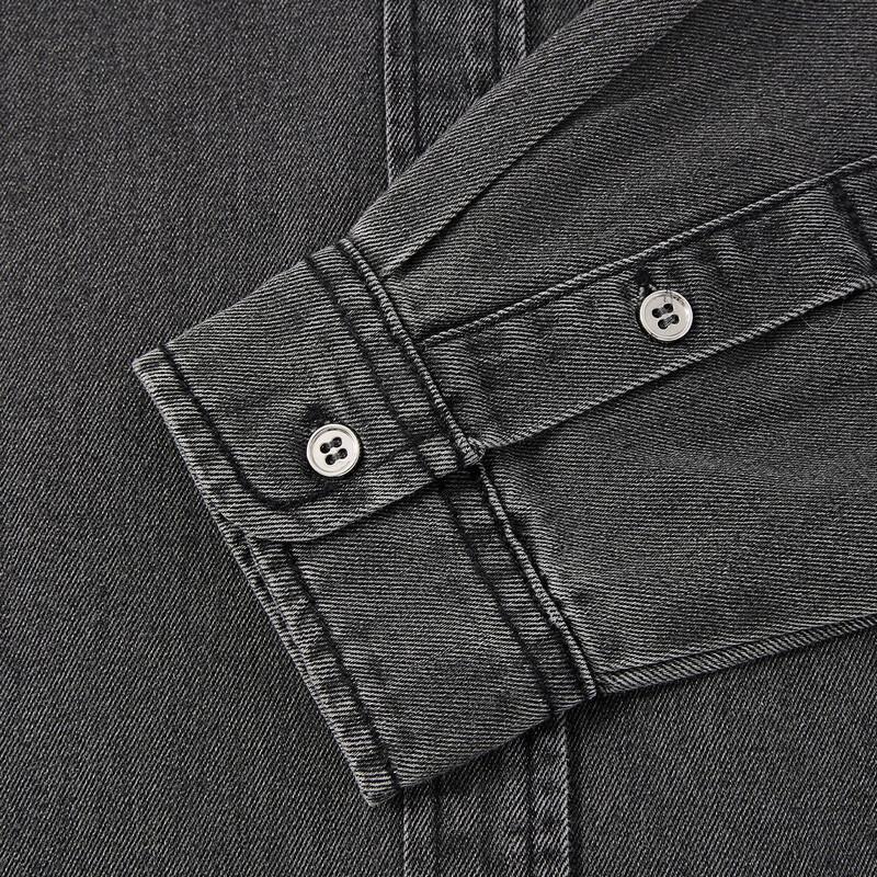 ELLE KIDS Mädchen Langarmshirt aus gewaschenem Denim