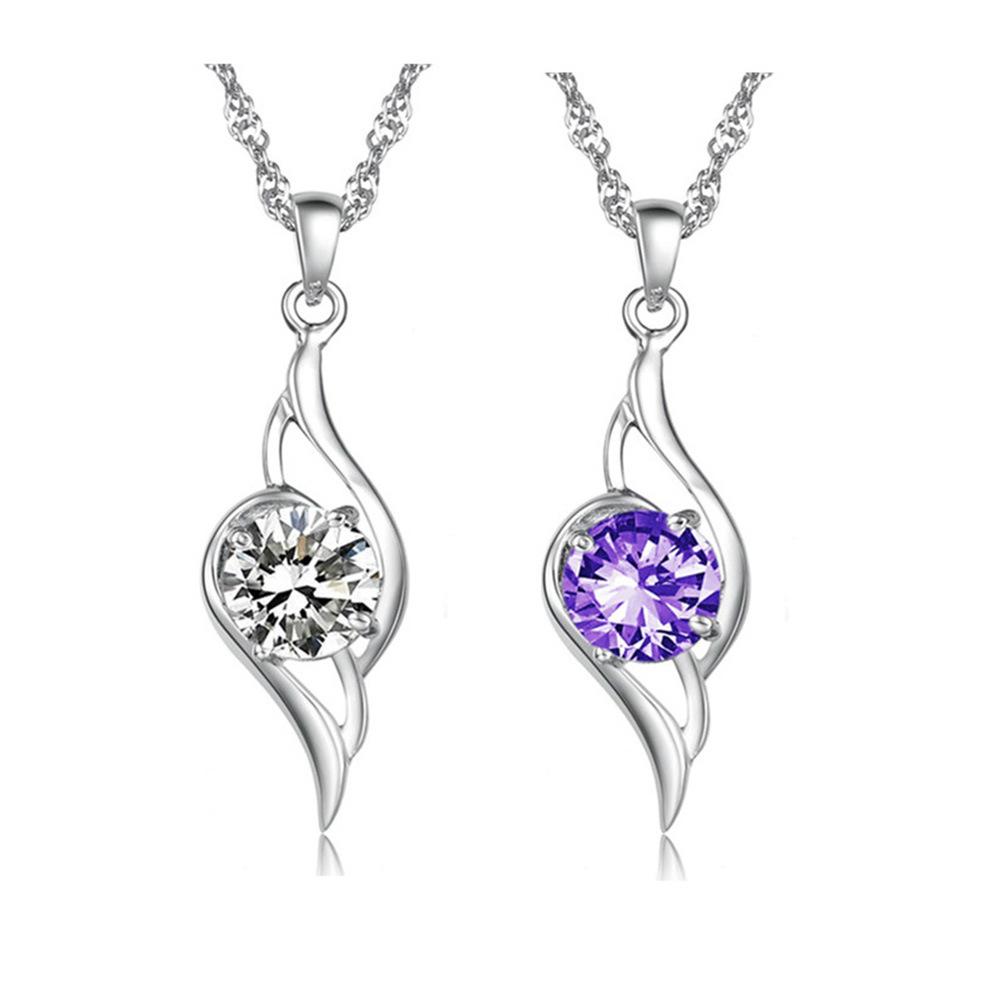 Weihua, Tianyu Pendant Necklace Silver Plated Jewelry Vintage Jewelry Natural Crystal Necklace Jewelry