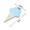 10Pcs Sweet Ice Cream Shape Wooden Hangings Nursery Home Kids Bedroom Wall Decor