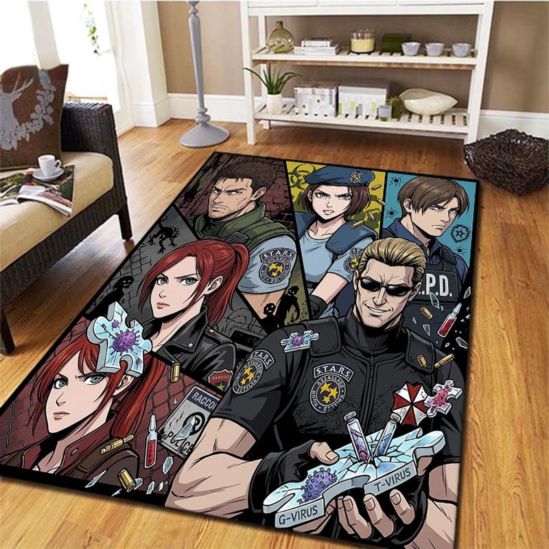 Resident Evil Carpet Rug For Living Room Bedroom Home Sofa Decoration Kids Play Nonslip Floor Mat
