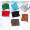 Pure Cowhide Short Women's Coin Bag Multifunctional Folding Change Genuine Leather ID Card Storage