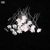 20Pcs Bridal U-shaped Pin Metal Barrette Rhinestone Pearl Hairpin Women Hair Accessories Wedding Hairstyle Design Tools