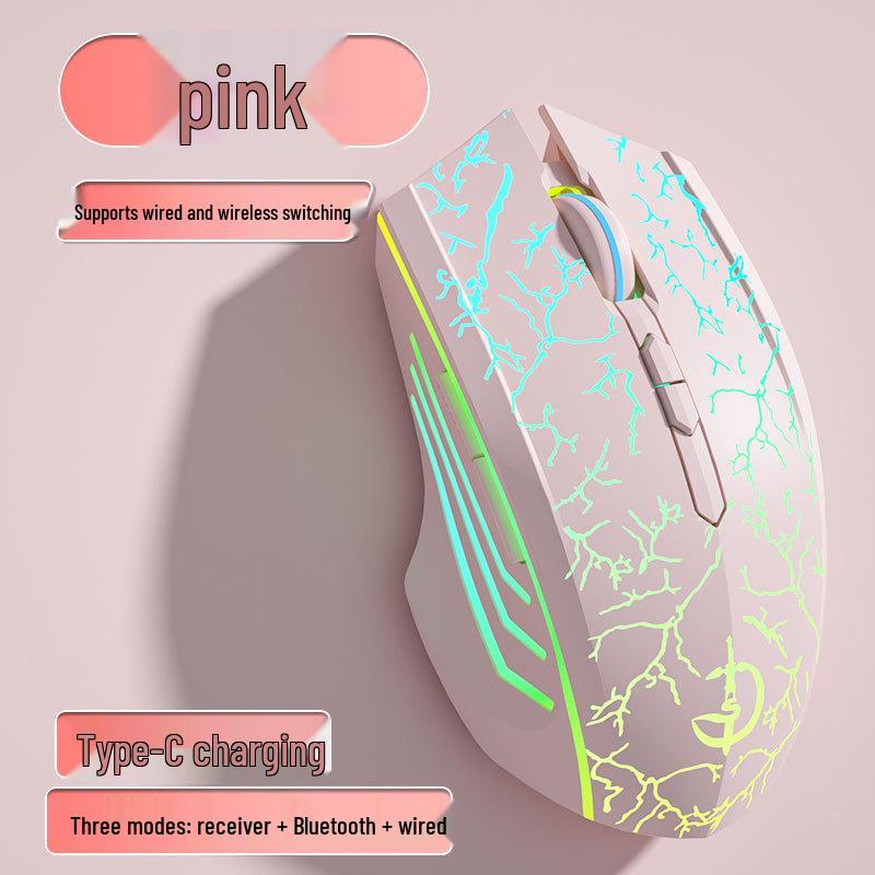 Wired Silent Mechanical Gaming Mouse with Side Buttons for Laptop/Desktop