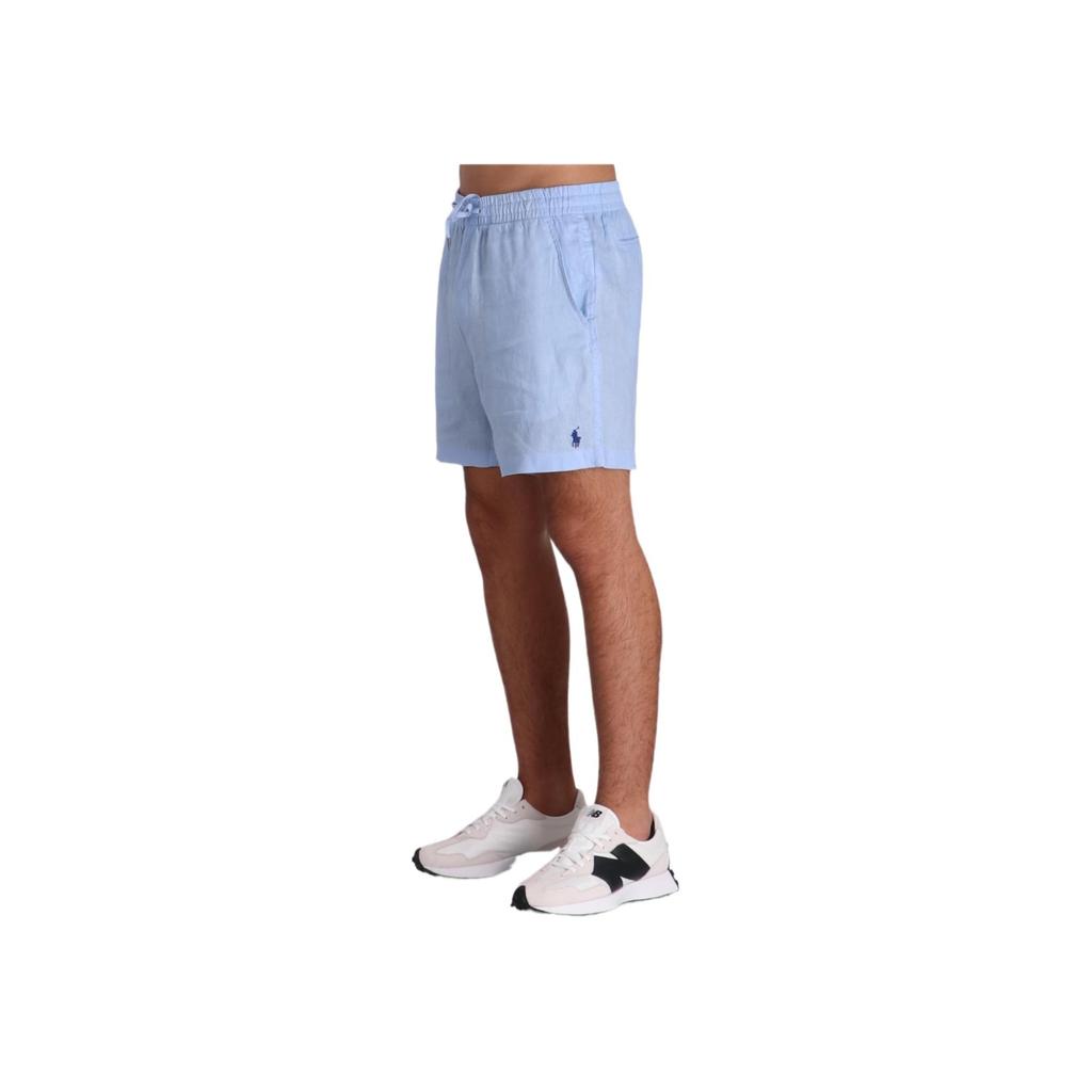 Polo Ralph Lauren Solid Logo Lace-Up Casual Shorts Men shorts Blue 710958586-004