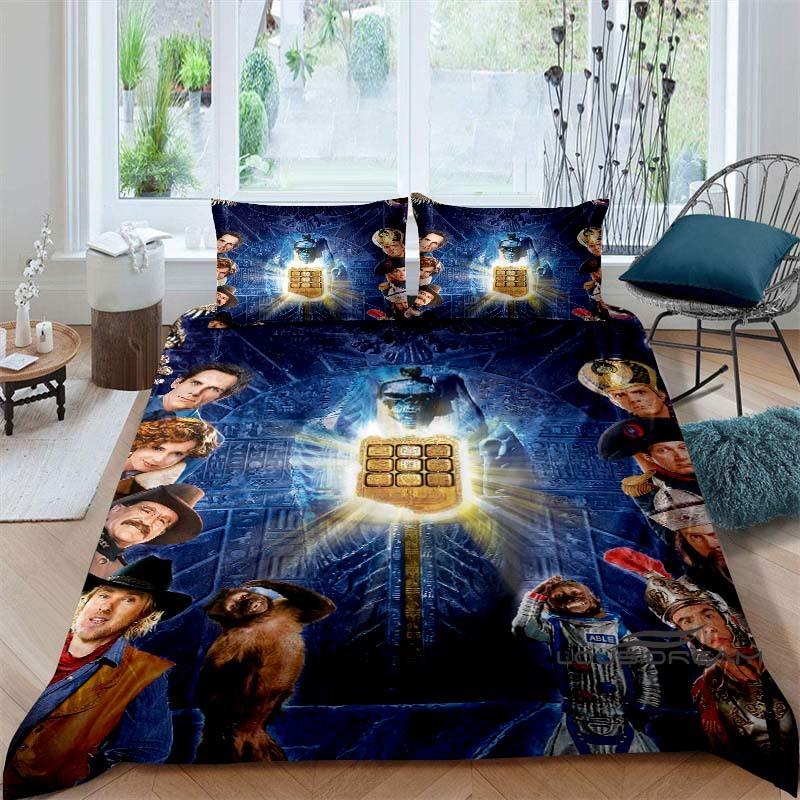 

Movie Night At The Museum Duvet and Pillowcase Set, Children s Bedding Set, Bedroom Decoration Holiday Gift. 135X200cm