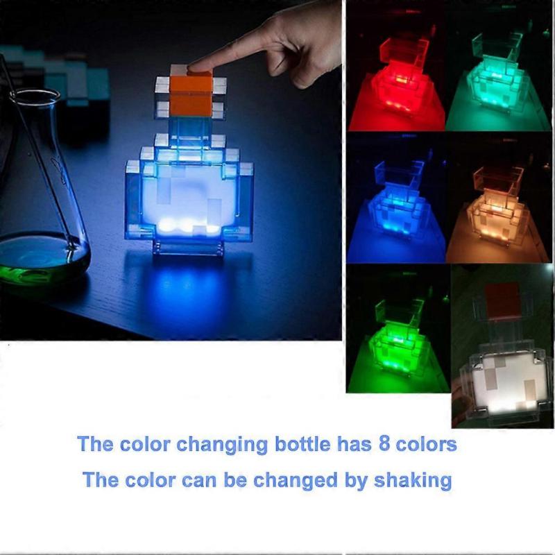 Home Decoration Minecraft Game Torch Lamp Led Night Light Rechargeable Gift