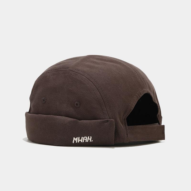 

Шляпа Guapi — ретро-уличный стиль яппи, кепка без полей в черном, оливково-зеленом и бежевом цветах — легкий полиэстер, регулируемая посадка для любого сезона Adjustable