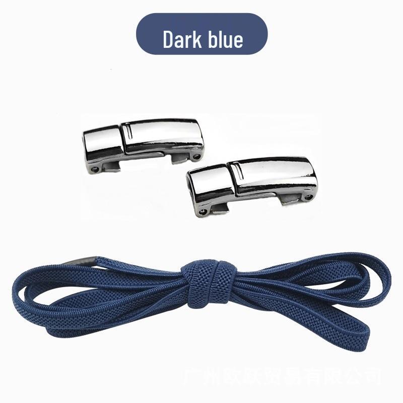 Magnetic No-Tie Elastic Shoelaces and Buckles