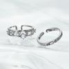 Shining Zircon Irregular Star Ring Fashion Exquisite Women Men Y2K Opening Adjustable Couple Rings Hiphop Girls Party Jewelry Gifts