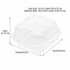 10pcs Simple Plastic Cake Takeout Box Transparent with Lids Cake Packing Box Disposable Dessert Boxes Tiramisu