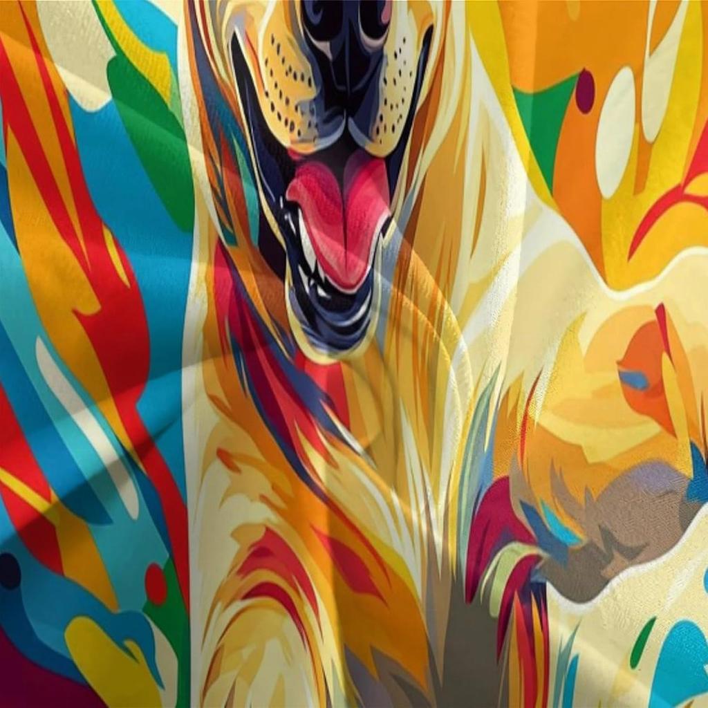 Dog Bedding Set, Cartoon Cute Style 3D Printed Ultra-fine Fiber Duvet Cover Pillowcase 3-piece Set for Adults and Children