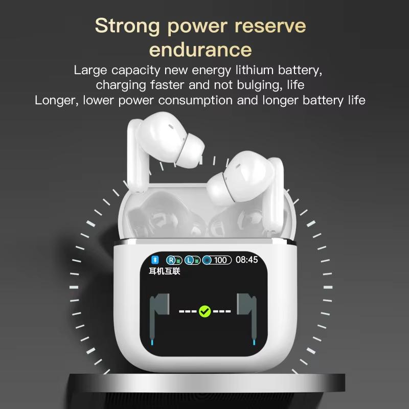 SE60 High Quality Touch Screen ANC Wireless Earphones TWS Noise Cancelling Earbud Bluetooth 5.3 Long Battery Life HiFi Headphone