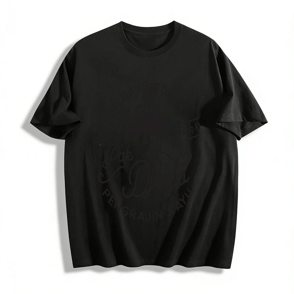 

Indonesian Woodcarver Themed Casual Tee Pak Djoya Print Pure cotton T-shirt XXS