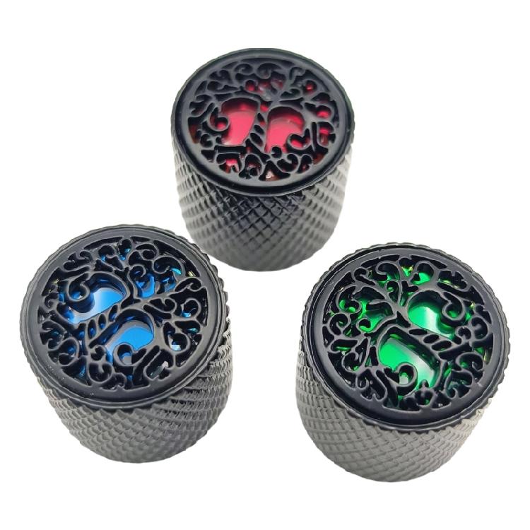 Tree Pattern Potentiometer Control Knob 6mm Shaft Hole Amplifier Knob Metal Electric Guitar Knobs Easy to Install
